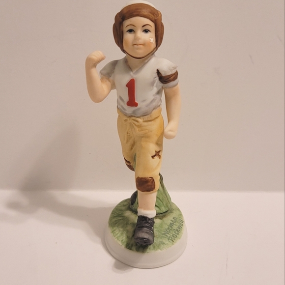 Norman Rockwell Other - Norman Rockwell River Shore Porcelain Future All American Boy Football Figurine